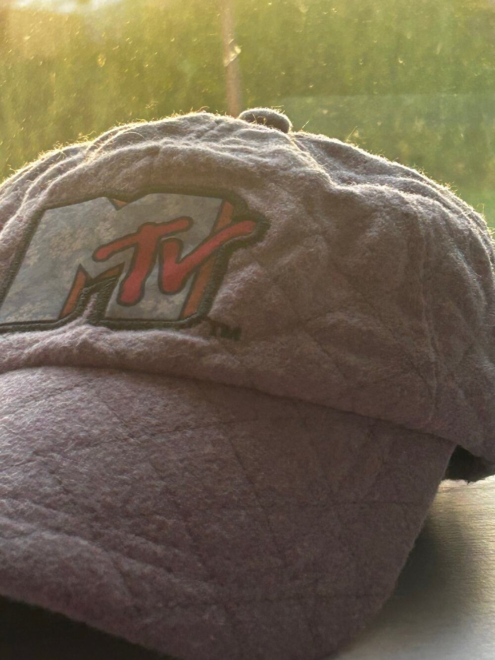 MTV CultureFly Purple Quilted Fleece Baseball Cap Adjustable 2021 Retro Logo